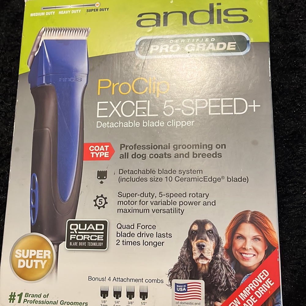 Andis Excel 5-Speed Clipper - Picture 3 of 4